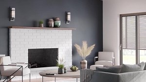 Progress Lighting Inspire Collection 9-Watt White Linen LED Hallway Wall Sconce P710071-030-30