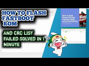 HOW TO DO FASTBOOT ROM FLASH & CRC LIST FAILED/ ERROR SOLVED IN 2 MINUTES any Xiaomi devices