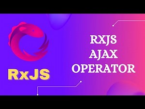 42. RxJS Ajax Operator for making HTTP requests. Learn RxJS Creation Category Ajax Operator - RxJS.