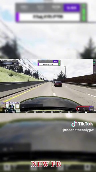 Achieving New Personal Best in Sim Racing