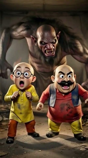 🤔मोटू 🧐पतलू के अचानक एक भयानक राक्षस से हुई सामना डर😂 से मोटू पतलू भागें #motupatalu #viral