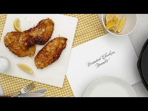 Foolproof Breaded Chicken Breasts- Martha Stewart
