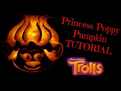 HOW TO CARVE PUMPKINS MAKE PRINCESS POPPY TROLLS