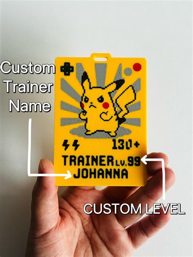 Personalized Gamer Name Tag - Convention, Cosplay, Lanyard Accessories | Custom Bag Tag, Anime Fans, Inspired by Pokemon - Etsy