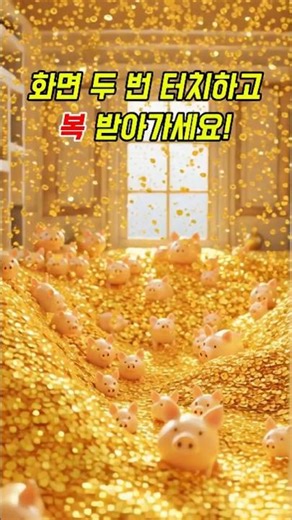 🐷💸🍀[황금돼지복] 로또1등 꿈, 돼지꿈, 재물운 끌어오는 영상! #재물복