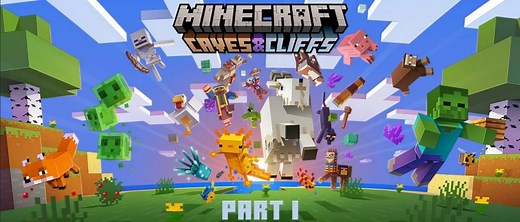『Minecraft』大型アップデート「CAVES & CLIFFS（洞窟と崖）」の第1弾が配信スタート！光るイカや死んだふりをするウーパールーパーが登場