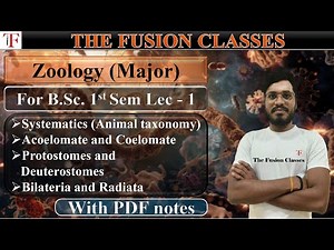 Systematics (Animal taxonomy) | Zoology Lec - 1 | With Pdf notes
