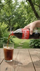 Coke Pouring in a Beautiful Green Garden 🌿🥤