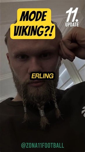 Haaland Pakai Janggut Viking… Madrid Jadi Korban? #shorts