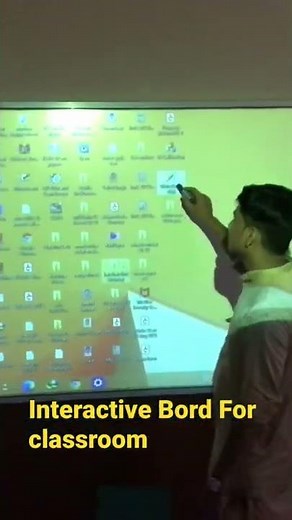 Interactive bord for classroom with projector 📽 setup #interactivebord #projector #laptop #setup