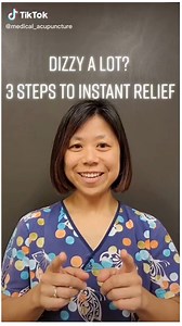 57K views · 2.5K reactions | DIZZY A LOT? 3 STEPS TO INSTANT RELIEF! ‍ #dizzy #dizziness #dizzinessrelief #vertigo #neckpain #neckpainrelief #balanceproblems #balance #motionsickness #unstable #disorientation #imbalance #sealegs #acupuncturenearme #acupuncturist #acupuncture #acupressure #orlando #lakemaryfl #longwood #casselberry #wintersprings #oviedo #oviedoflorida #sanford #altamontesprings | Medical Acupuncture | Facebook