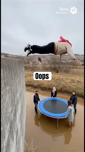 Worst trampoline jump ever #fail #funny #trampoline #trampolinefails