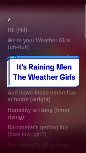 🏳️‍🌈 It's Raining Men - The Weather Girls #catkaraoke #karaoke #sing #fyp #lgbt #pridemonth #itsrainingmen #theweathergirls