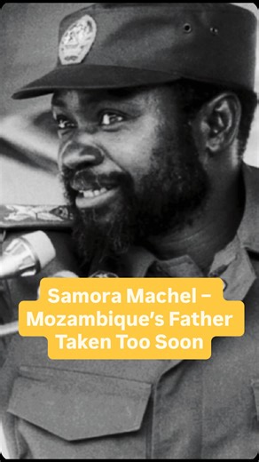 Samora Machel – Mozambique’s Father Taken Too Soon October 19, 1986. President Samora Machel’s plane crashed in mysterious circumstances. The heroic leader who ended colonial rule and fought for equality was gone. Mozambique fell deeper into civil war and poverty, and Africa lost one of its strongest voices for unity and justice #mozambique #samora | Tanzania Patriotic Organization
