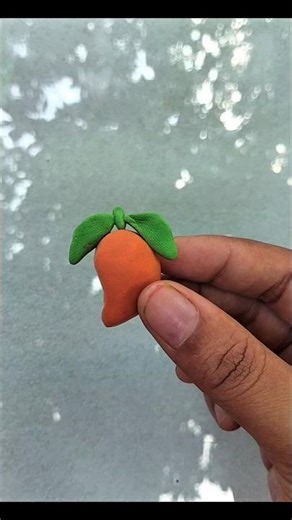 Clay Mango Making | Realistic Clay Fruit Art #Shorts