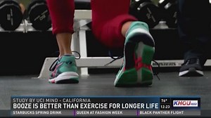 Drinking alcohol better than exercise for living past 90, study claims