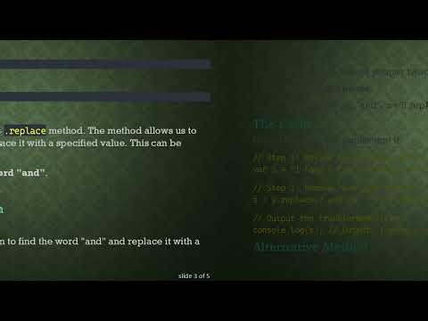 How to Use .replace in Javascript to Remove the Word and from a String
