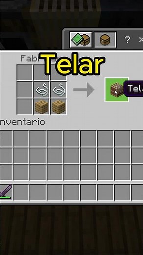 Como craftear un TELAR en minecraft | Parte 13 🤨 #minecraft #minecraftpe #craft #tutorial