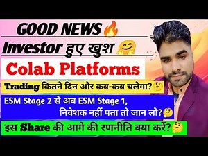 Colab Platforms Share Latest News | Colab Platforms Stock Latest News Price | Colab Stock Dividend