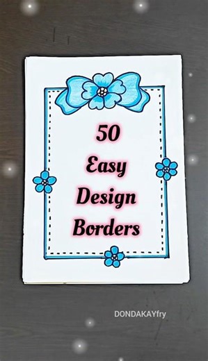Quick and easy project work design borders|Simple project work border designs|Project border designs