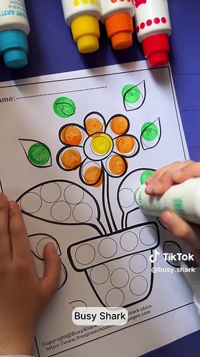 Spring Dot Markers Activity for Kids - Engaging Fun