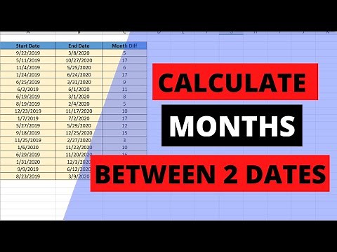 Calculate months between two dates excel - No VBA
