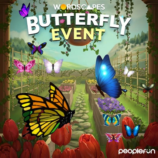 24 reactions · 20 comments | It’s time to grow your Tuscan Villa in the Wordscapes Butterfly Event going on now! 曆 | Wordscapes | Facebook