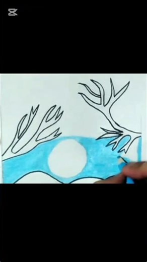 Asan Scenery Drawing Seekhain | Easy Scenery Tutorial for Beginners”#shortsviral