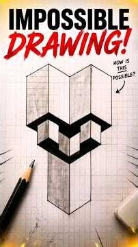 IMPOSSIBLE Drawing Trick 🤯 (You Won’t Believe This!)#shorts#opticalillusion#drawing#illusion#3dart