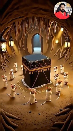 Mini Mice Build Kaaba Sharif Underground 🕋 | Tiny Pilgrims Perform Umrah | Cinematic AI POV