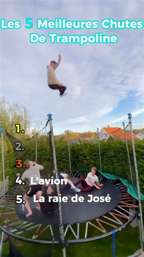Le classement des meilleures chutes de trampoline !