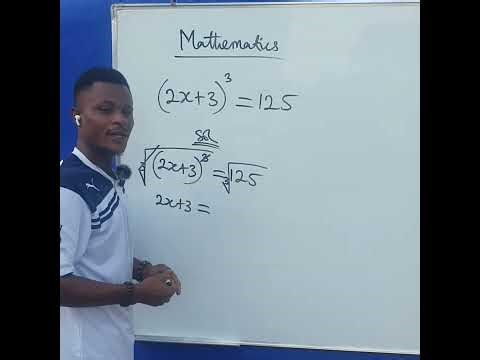 How to solve exponential equation having brackets at the base