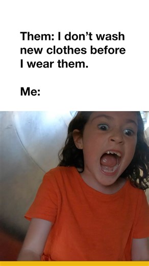 New clothes need a good, clean wash before wearing. (Trust us.) Do so with the Sanitize Cycle With Oxi option that eliminates 99.9% of common household bacteria. *When mixing detergent with an oxi additive. See link in bio for more info on the Top Load Washer with 2 in 1 Removable Agitator. #Whirlpool #WhirlpoolAppliances | Whirlpool