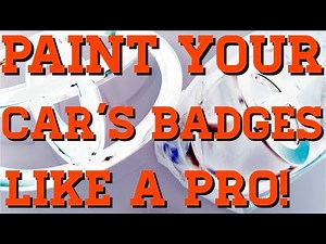 How To Paint Emblems/Badges On Your Car - RAV4 2012 2013 2014 2015 2016 2017 2018