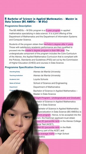 BS in Applied Mathematics at Ateneo: Program Details and Course List