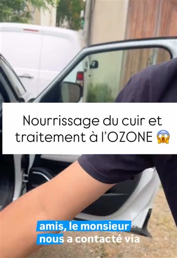 La cliente à voulu un traitement à l’ozone et un nettoyage complet, c’est chose faite #AvantApres #detailing #nettoyageauto #ozone