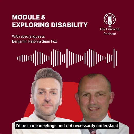 In our recent episode of the D&I Learning podcast, we hear from Chartered Engineer and Head of Fire Safety at Foster Partners, Benjamin Ralph and IMechE Finance Director, Sean Fox as they explore disability. Access the full podcast episode: https://bit.ly/3Qhx07N For queries, contact diversity@imeche.org. #Podcast #Diversity #Inclusion #Differences #Disability #Learning | Institution of Mechanical Engineers (IMechE)