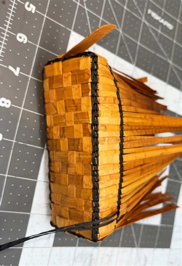 Cedar Bark Basket Weaving: Adding Color to a Pattern