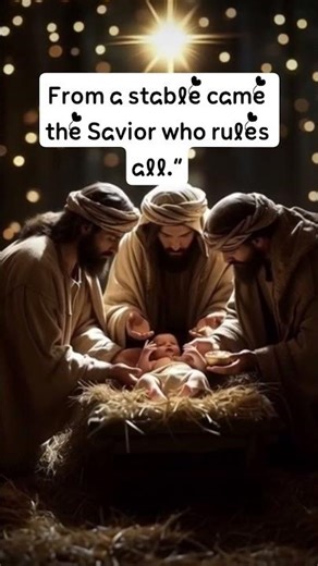 From a stable came the Savior who rules all. #christmas #love#shorts #viral
