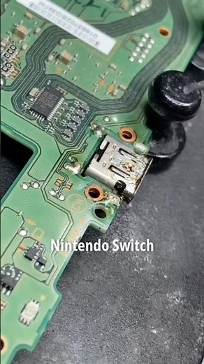 Nintendo Switch, Not Charging?? #gaming #nintendoswitch #microsoldering #repair #techtok #gamers