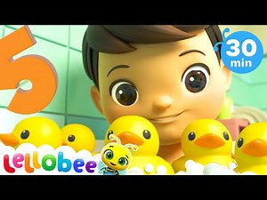 5 Little Ducks in The Bath | +More Nursery Rhymes & Kids Songs | ABCs and 123s | Little Baby Bum - Videos For Kids