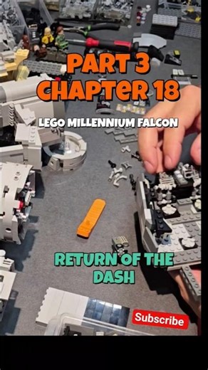 Part 3, chapter 18 Lego MOC Millennium Falcons control panel is rebuilt for minifigs 😀 #lego