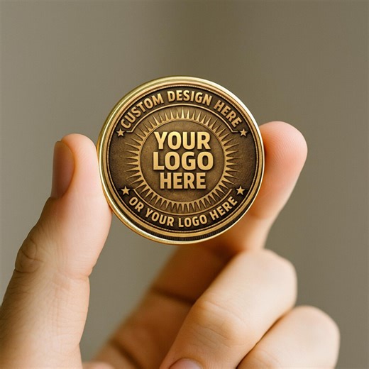 Custom Commemorative Coin, Your Logo Here Coin, Personalized Business Coin, Custom Metal Coin Gift, Corporate Event Souvenir - Etsy