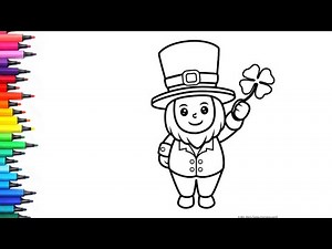 leprechaun | Saint Patrick's Day | Drawing, Painting & Colouring for Kids and Toddlers_ Child Art