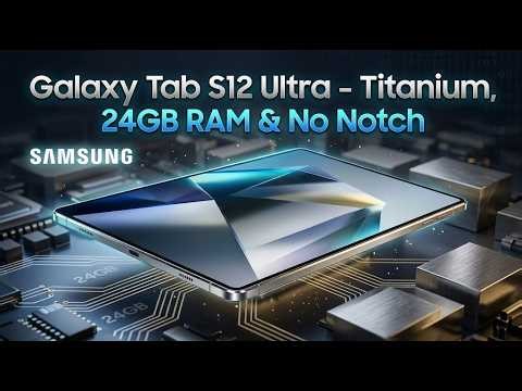 Galaxy Tab S12 Ultra Final Leaks: Titanium, 24GB RAM & No Notch!
