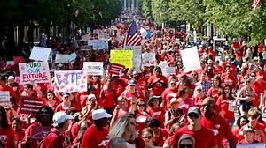 17K views · 387 reactions | Watch a time-lapse as thousands of teachers, other school employees and their supporters march through downtown Raleigh during a "Day of Action” organized by the N.C. Association of Educators. More on the rally >> https://trib.al/lVMiGZd | The News & Observer | Facebook