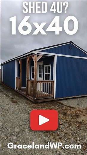 🔎16x40 Corner Porch Shop by Graceland ✅PLYWOOD! ⏰HURRY! 💬Message NOW! REELS