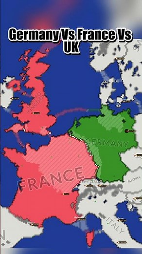 Germany Vs France Vs UK #war #europe #ww3 #map #germany #france #uk #territorial