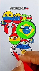 Draw Flag Map of Chile 🇨🇱 | Chile countryball #countryball #chile