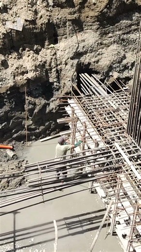 Double pipe support installation. #construction #shorts